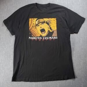 2020 Naruto Shippuden Uzumaki Black Graphic Tee Shirt